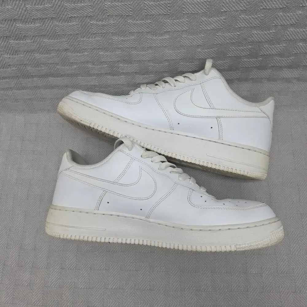 Nike Air Force 1 Triple White Men Size 12 CW2288-111